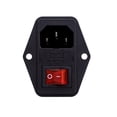 thumbnail image 2 of ZOUSSIQI Interruptor Conector Maquina Arcade 3 Pin IEC320 Bartop Switch LED Power On Off CA919-18969, 2 of 5