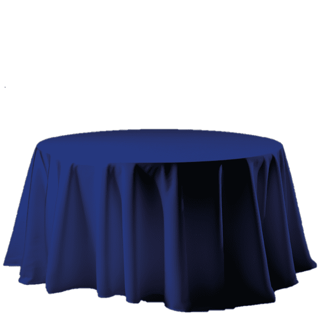 Mantel Para Mesa Redonda Medida 2.90 Diámetro Azul Rey