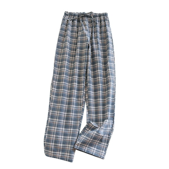Miqool Womens Plaid Pajama Pants Sleepwear Comfy Cotton Lounge Pants Drawstring Sleep Bottoms Pj Bottoms, M-XXL