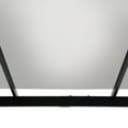 thumbnail image 4 of Sunjoy 9 x 9 ft. Pergola, Outdoor Patio Matte Black Steel Classic Frame Pergola with Retractable White Canopy Shade for Backyard, Garden Activities, White, 4 of 13