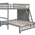 thumbnail image 6 of Gray Twin Over Full Bunk With 6 Drawer Locations And Portable Nature Wooden In Places Trait, 6 of 6