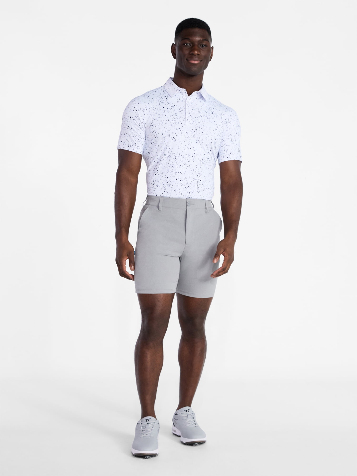 Birdie Bound Men's & Big Men's Dice 7" Inseam Performance Golf Shorts, Sizes 28-48