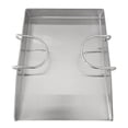 thumbnail image 6 of 11.8" x 15.8" Griddle/Plancha Grill Plate – 4 mm Thick Stainless Steel BBQ Griddle Accessory with Removable Handles for Gas & Charcoal Grills, 6 of 6