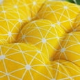 thumbnail image 3 of Nvzi Bohemian Soft Patio Chair Pads Indoor Office Home Kitchen Square Dining Chair Cushion Pillow Yellow 18"x18"x4", 3 of 5