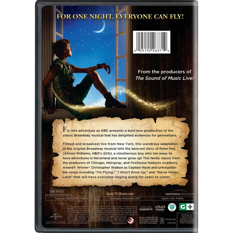 Peter Pan Live! [DVD] - Walmart.com