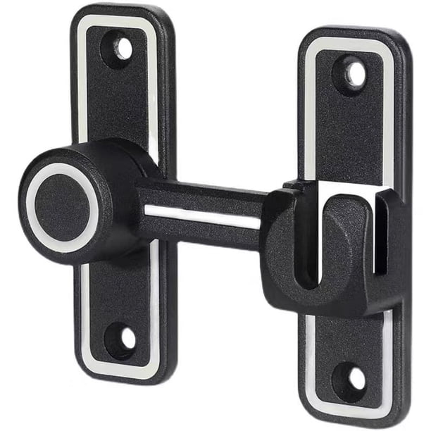Cerradura de puerta corrediza de 90 grados con hebilla de puerta sin perforaciones, cerradura de puerta corrediza, cerradura de puerta corrediza, inodoro, inodoro, cerradura de inodoro