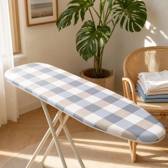 Ironing Board Cover Set with Replacement Pads, Standard Size Ironing Cover and Pads for Home Use, Thickened Ironing Surface for Wrinkle Removal and Garment Care