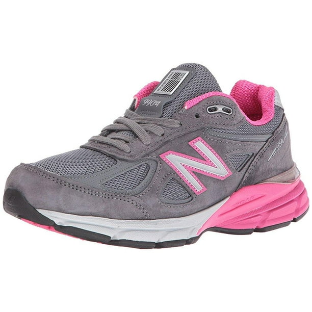 new balance women's w990v4 shoes, grey/pink, 9.5 b us - Walmart.com