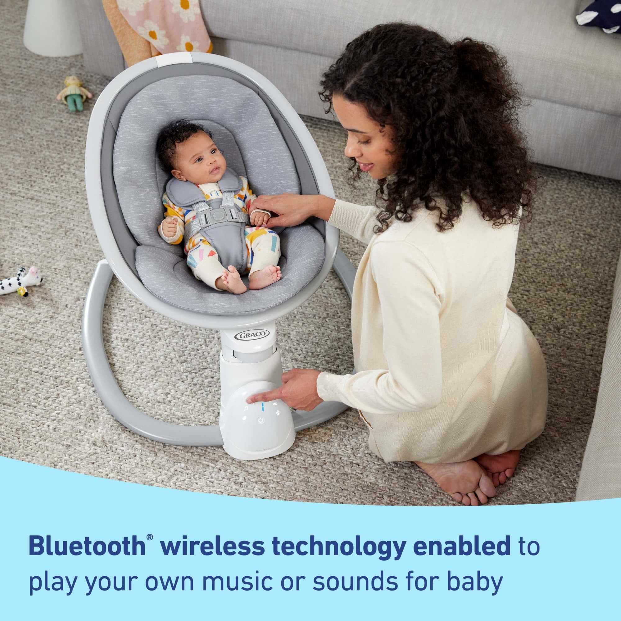 Graco Soothe 'n Sway Bluetooth 3-in-1 Swing, Lucca