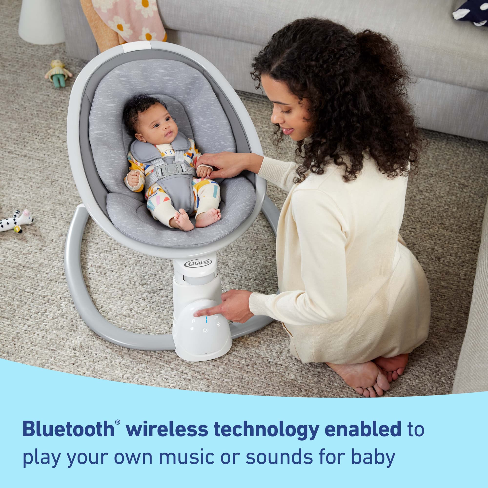 Graco Soothe 'n Sway Bluetooth 3-in-1 Swing, Lucca photo 3