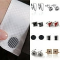 thumbnail image 5 of K-KED Cufflinks Mens Shirt Wedding Cuff Links Metal Delicate Jewelry Square Silver Black Gold-K, 5 of 9