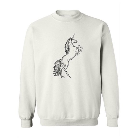 Unicorn Beautiful Drawing Sweatshirt Women -Image by Shutterstock, Female XX-Large