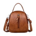 thumbnail image 6 of Masteelf Multi Compartment Backpack Suitcase Bag Short Journey Bag 19*17*10cm Brown, 6 of 8