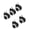 White glue covered, variant on LUXRISEON 5Pieces Shock Absorbing Quiet Wheels Assembly Steering Caster Plastic Wheels