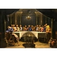 thumbnail image 2 of Jean-Baptiste de Champaigne 14x11 Black Ornate Wood Framed Double Matted Museum Art Print Titled: The Last Supper (ca. 1678), 2 of 5