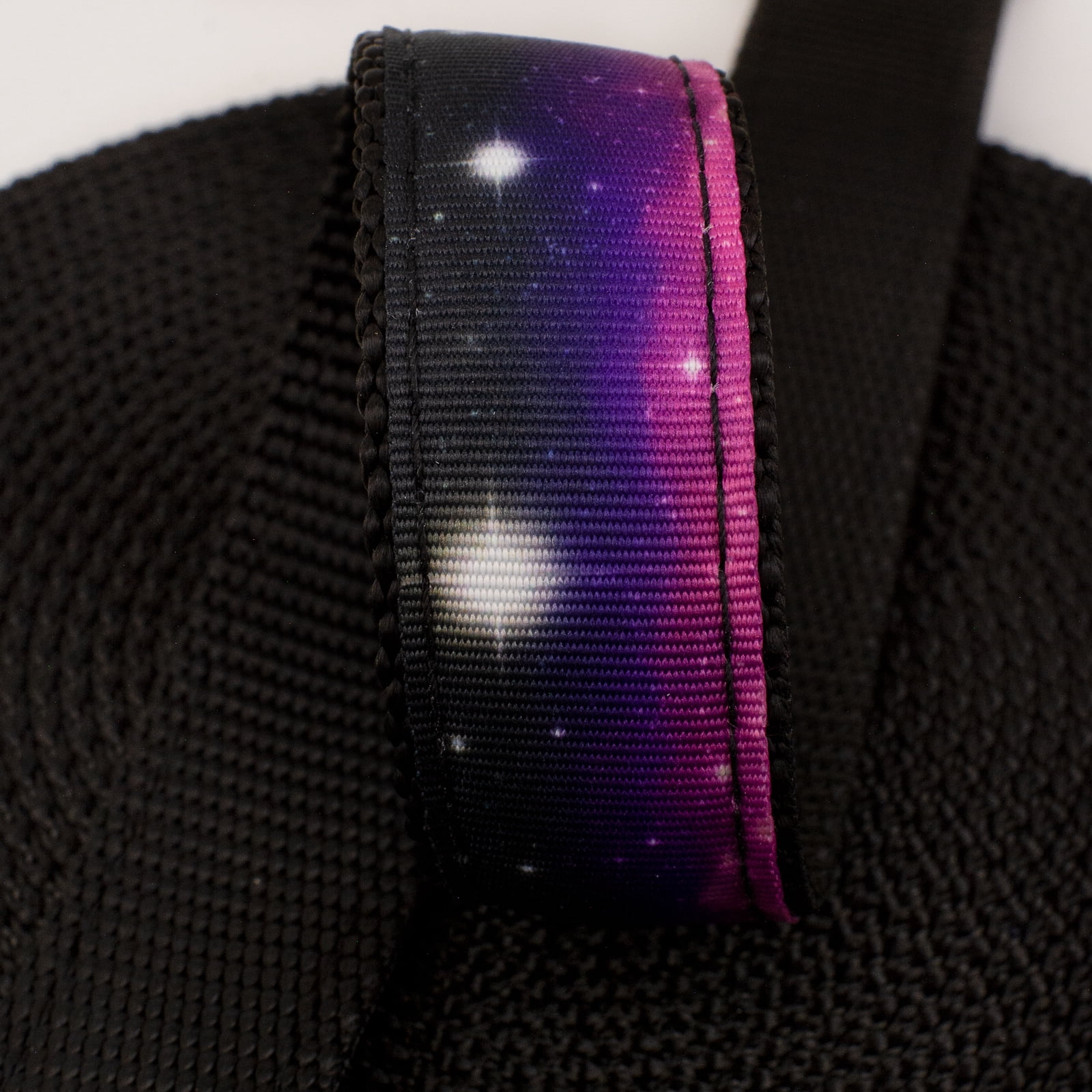Country Brook Design - Heavenly Space Ribbon on Black Nylon Webbing (1 Inch, 20 Yards)