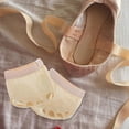 thumbnail image 3 of 1 Pair of Ballet Forefoot Cushion 5 Holes Elastic Half Sole Dancing Shoes - Size, 3 of 4