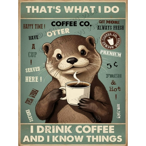 Squirrel Decor Coffee Christ Offers Forgiveness for Everyone Everywhere Retro Aluminum Sign,12x16 inches, Coffee Bar Tin Sign, Funny Wall Decor for Kitchen Cafes Coffee Shop Decor