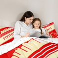thumbnail image 5 of Erosebridal Rugby Sports Bedding Set Twin Size San Francisco Comforter Set American Football Gifts for Football Fans Women Men Football City Comforter Football Duvet Set Red Room Decor, 5 of 7