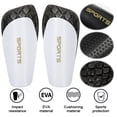 thumbnail image 1 of Padres Protectores Fútbol Protectoras Shin Pads Soccer Guards 1 Par Ligero para Hombres Mujeres, 1 of 9