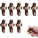 thumbnail image 2 of Cruz de madera Pieza de mano de nogal americano Soporte de cruz de pulgar Pieza de mano de Pascua de iglesia, 2 of 6