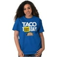 thumbnail image 4 of Taco Tuesday Everyday Mexican Foodie Plus Size Crewneck Graphic Tee Shirt Brisco Brands 4X, 4 of 5