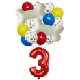 thumbnail image 3 of Globos de dibujos animados para mascotas, huellas de patas de animales, suministros para huesos Let's Pawty, juguetes para niños, decoraciones para fiestas de cumpleaños, globos con números de 30 pulg, 3 of 5