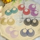 thumbnail image 5 of Pendientes de cobre para mujer Qarigey 1 par redondos elegantes recubiertos a la moda, 5 of 6