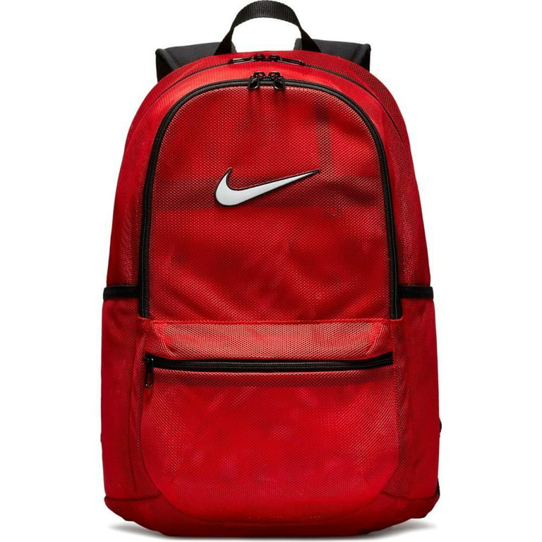 enjuague Descubrir Queja Nike Brasilia Mesh Backpack - Red - Walmart.com