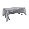 thumbnail image 1 of LA Linen TCOrgz60X126-GreyO41 Sheer Mirror Organza Rectangular Tablecloth, Grey - 60 x 126 in., 1 of 1