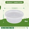 thumbnail image 2 of efyPack Contenants de Charcuterie 8 Oz avec Couvercles [240 Pcs] - Contenant Alimentaire Étanche, en Plastique Sans BPA, Compatible Micro-Ondes et Congélateur, 2 of 5