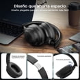 thumbnail image 4 of HTC HP02 Audífonos Inalámbricos Diadema con Cancelación Activa de Ruido, 60 Horas de Reproducción, 40mm Drivers Dinámicos, Conexión 3.5 mm, ANC Audífonos Over-Ear Compatible con iOS, Android -Negro, 4 of 5