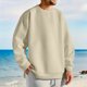 thumbnail image 1 of pstuiky camisas de manga larga para hombre, Camiseta de manga larga con cuello redondo y color liso para hombre camisetas de hombre s, 1 of 6