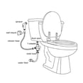 thumbnail image 4 of 1 Pce Tête de Douche de Toilette Bidet Pulvérisation à Main pour Shattaf Sanitaire Douche, 4 of 8