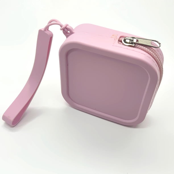 Mini bolsa de maquillaje con cremallera, bolsa de aseo, bolsa de viaje portátil para maquillaje, monedero unisex, almacenamiento