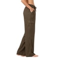 thumbnail image 4 of Riviera Sun Womens Beach Pants  100% Rayon Wide Leg Palazzo Pant, Elastic Waist, 4 Pockets, Resort Wear, 4 of 7