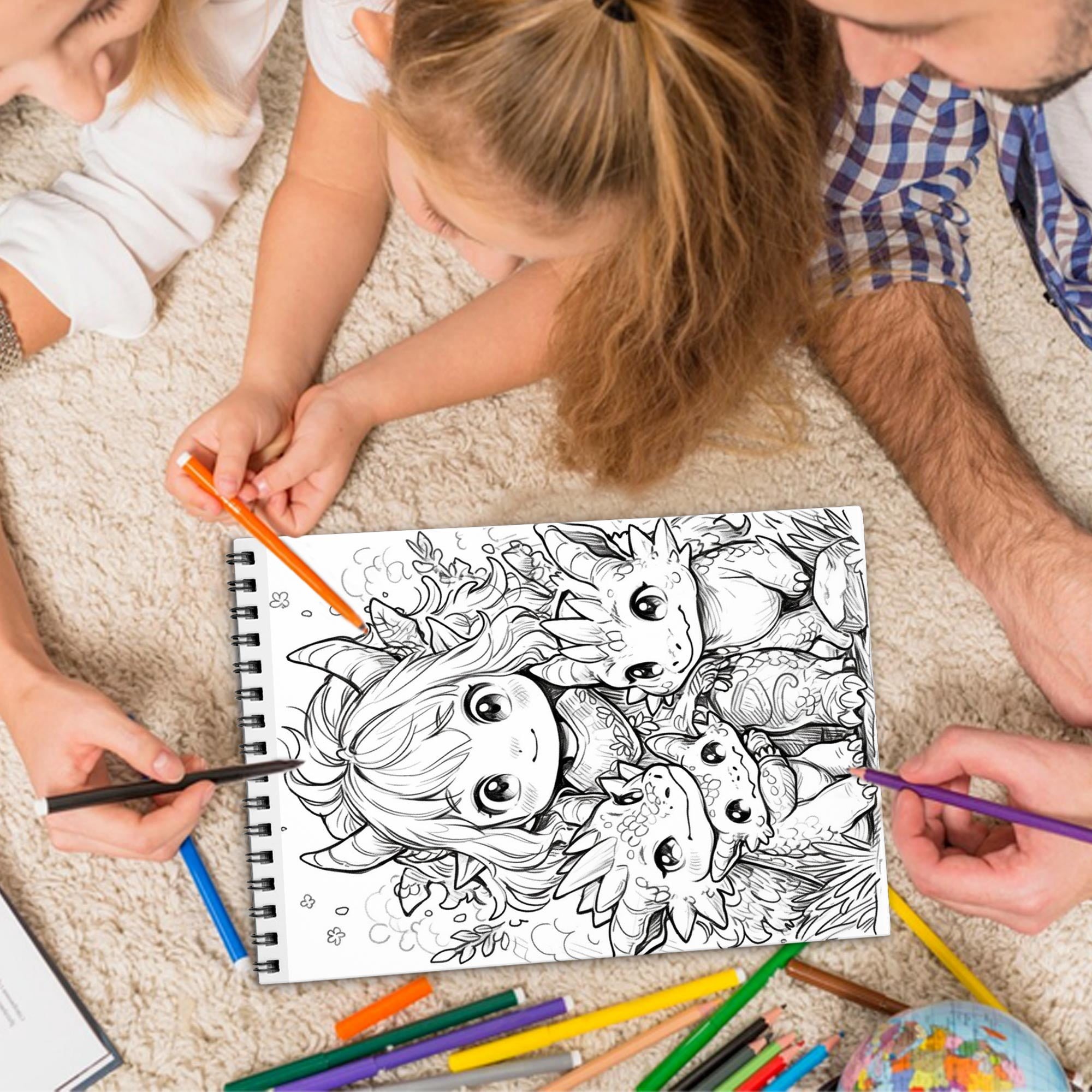 TPLHOUSE Pin Up Christmas Coloring Book Spiral Bound for Adult, Premium Cover