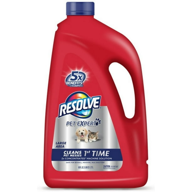 Resolve Pet Steam 2X Concentrated Large Area Carpet Cleaner 60 oz (Pack