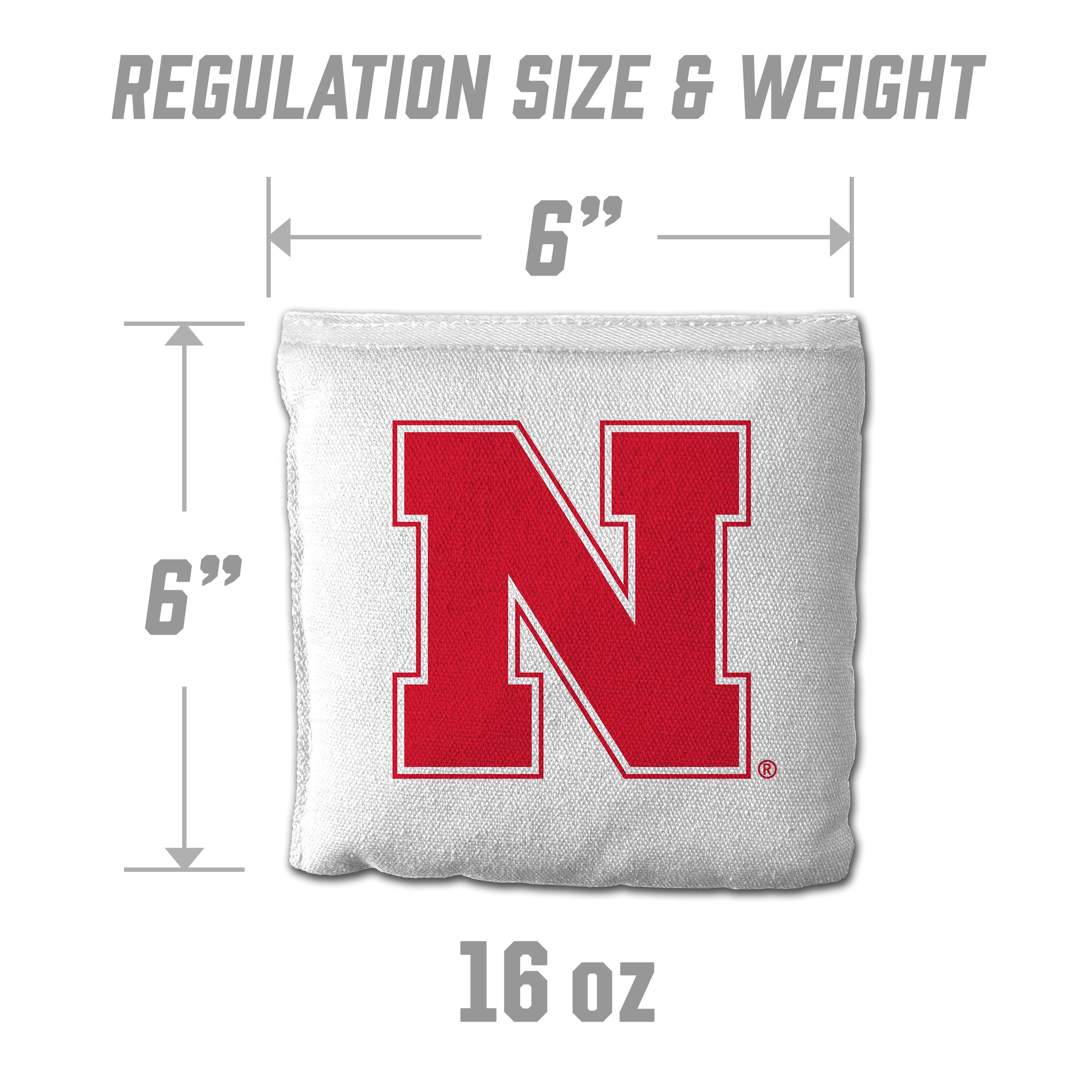 Nebraska Cornhuskers 8pk Licensed Cornhole Bags