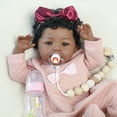 thumbnail image 2 of Muñeca Reborn Bebé KSBD de 18 Pulgadas Niña Negra Realista, 2 of 8