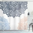 thumbnail image 1 of Ambesonne Flora Shower Curtain, South Mandala Print Oriental, 69"Wx75"L, Blue Grey, 1 of 3