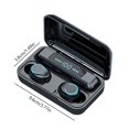 thumbnail image 2 of F9-9 Pantalla LED Smart Touch TWS Auriculares inalámbricos Bluetooth 5.0 Auriculares estéreo deportivos impermeables Vogacara EL2906-00B, 2 of 2
