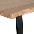 thumbnail image 4 of Primo Kiel 70" Wood and Metal Dining Table in Black/Brown, 4 of 5