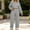 Gray women 2 piece lounge set a1, variant on Usloyux Women's 2 Piece Lounge Set Matching Outfits Long Sleeve Crop Top Round Neck and Wide Leg Pants with Drawstring Elastic Waist Casual Tracksuit, Black XL
