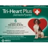 Tri-Heart Plus Chewable Tablet for Dogs, 26-50 lbs (Green Box), 6 chewable tablets (6 mos Supply)