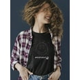 thumbnail image 2 of Moonchild Emoji - Cosmic Smiley Starry Night Women's T-shirt, 2 of 4