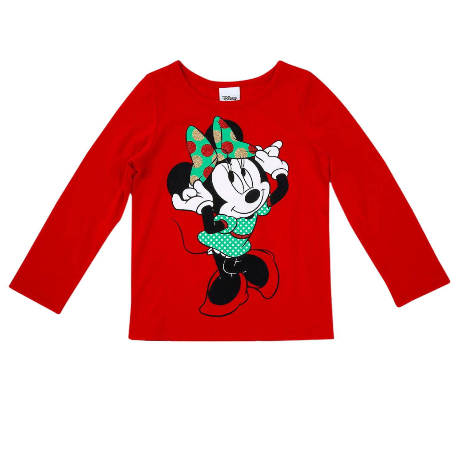 Old Navy Girls 12-18 18-24 MONTH Long Sleeve Shirt MINNIE MOUSE Disney CHRISTMAS 