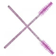 thumbnail image 4 of Cepillo de maquillaje de nailon portátil Ecomeon 50 piezas varillas de rímel desechable para cejas y pestañas morado, 4 of 6