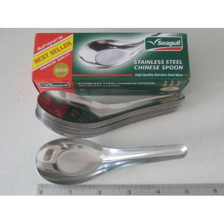 Stainless Steel Thai Chinese Japanese Soup Spoons Box 12 Asian Food Cutlery Best Price From Thailand, Stainless Steel Thai Chinese Japanese Soup.., By (Best Ass In China)