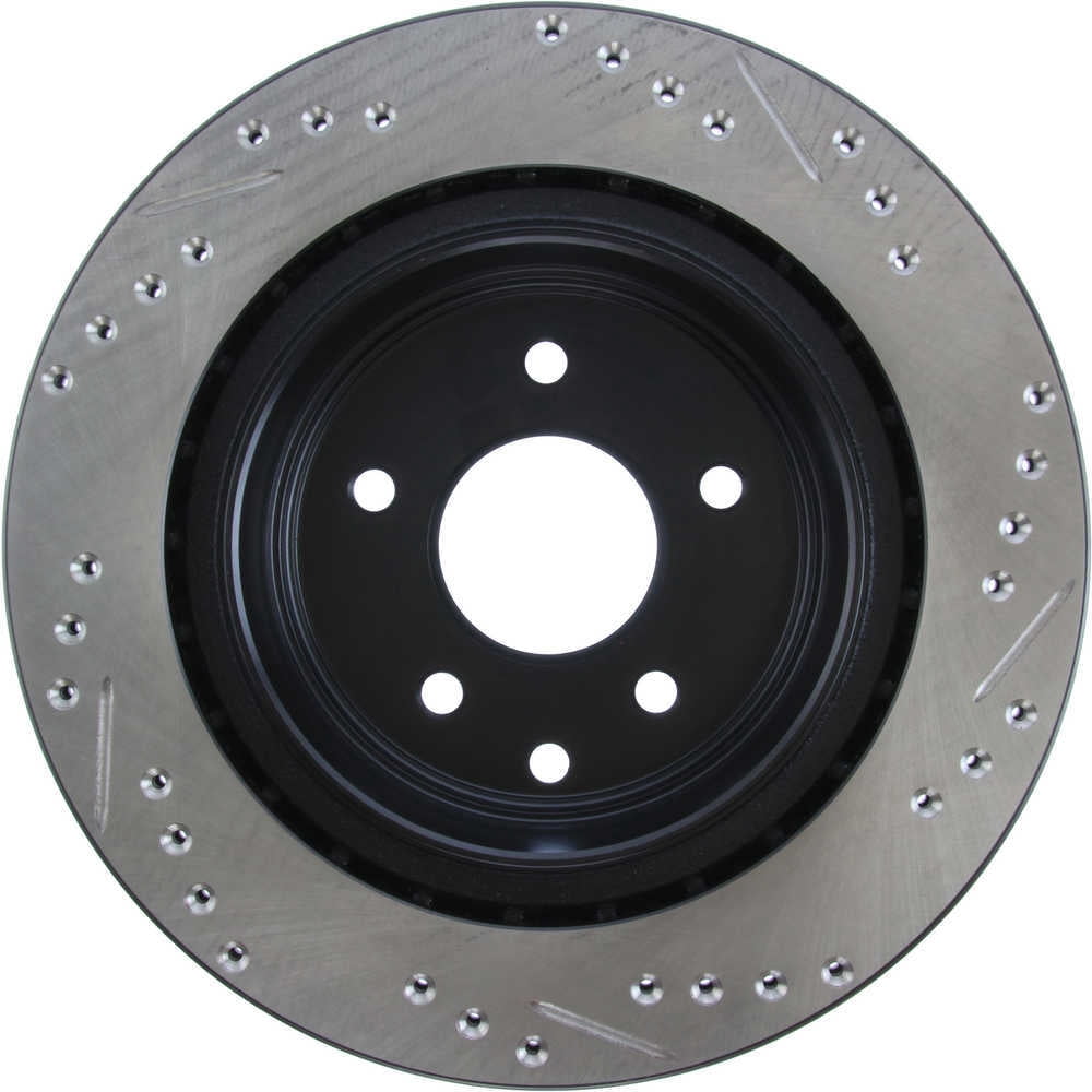 StopTech 06-07 350Z / 05-07 G35 / 06-07 G35X SportStop Slotted & Drilled Rear Right Rotor Fits select: 2009-2014,2016-2023 NISSAN MAXIMA
